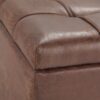 Harrison - Coffee Table Storage Ottoman - Distressed Umber Brown - Image 8