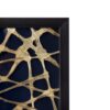 Rectangular Shaped Rice Paper Shadow Box Decor Wall Art, Transitional Style Wall Decor (Set of 2) - White / Blue - Image 10