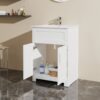 Sink Bathroom Vanity Laundry Cabinet Combo - White - Image 5