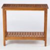 Workstation For Garden Balcony Garage, Acacia Console Potting Table - Light Brown - Image 6