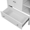 Bathroom Vanity Base Only, Solid Wood Frame, Bathroom Storage Cabinet With Doors And Drawers - White - Image 15