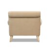 Alana Lawson - Accent Arm Chair Metal Casters - Fawn Brown - Image 5
