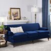 Alana Lawson - Three Cushion Tightback Sofa - Navy Blue - Image 9