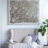 Large Cherry Blossom Canvas Art Print, Home Decor Accent Piece - Gray / White Matte - Image 7