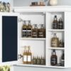 Bathroom Medicine Cabinet With Mirror, Wall Mounted Mirror Cabinet & Storage Organizer, Over The Toilet Storage White Storage Cabinet For Bathroom - White - Image 24