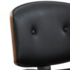 Camila - Synthetic Leather Office Chair - Black - Image 4