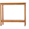 Workstation For Garden Balcony Garage, Acacia Console Potting Table - Light Brown - Image 12