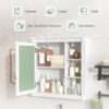 Bathroom Medicine Cabinet With Mirror, Wall Mounted Mirror Cabinet With Storage Organizer, Over The Toilet Storage White Storage Cabinet For Bathroom - White - Image 8