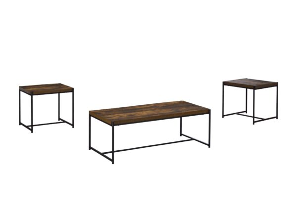 Lennox - 3 Piece Coffee And End Table (Set of 3) - Brown