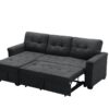 Kinsley - Sleeper Sectional Sofa Chaise With USB Charger And Tablet Pocket - Dark Gray - Image 3