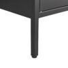 Kitchen Buffet Server Table Accent Sideboard Cupboard Server Buffet Console Table With Doors Cabinet - Black - Image 13