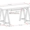 Sawhorse - Desk - Farmhouse Gray - Image 7