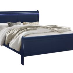 Charlston - King Bed With LED - Blue
