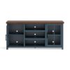 Nantucket - TV Stand Console For TVs Up To 80" - Blue Denim, Whiskey - Image 3