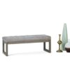 Casey - Ottoman Bench - Distressed Gray Taupe - Image 9