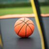 14Ft Powder-Coated Advanced Trampoline With Basketball Hoop Inflator And Ladder (Outer Safety Enclosure) - Orange - Image 23
