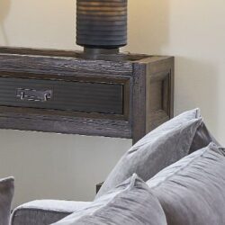 Branson - 2 Drawer Sofa Table, Two Tone - Brown