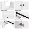 Bathroom Vanity With Sink, Combo, Cabinet With Doors And Drawer, Solid Frame And MDF Board - White - Image 7