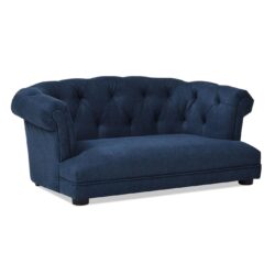 Kiki - Chesterfield Dog Sofa Bed Medium - Pacific Blue