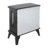 24" 3D Flame Electric Infrared Quartz Fireplace Stove With Remote Control - Antique Black - Image 10