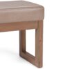 Milltown - Footstool Small Ottoman Bench - Ash Blonde - Image 6