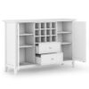Bedford - Sideboard Buffet And Wine Rack - White - Image 3