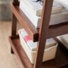 Premium Storage Organizer, 3-Tier Beech Shoe Rack For Entryway, Living Room - Walnut - Image 9