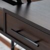 Juno - Wood Lift Top Desk With Hidden Storage And Drawer - Dark Brown - Image 5