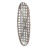 Metal Wall Art With Grid Pattern - Silver - Image 2