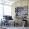 Large Arboreal Shelter Canvas Art Print, Traditional Style Floral Wall Art, Home Decor Accent Piece - Gray / White Matte - Image 5