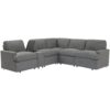 Power Recliner Corner Sofa Home Theater Reclining Sofa Sectional Couches With Storage Box, Cup Holders, USB Ports And Power Socket For Living Room - Dark Gray - Image 10