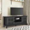 Acadian - TV Media Stand - Black - Image 7