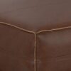 Brody - Extra Large Coffee Table Pouf - Distressed Dark Brown - Image 3