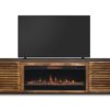 Graceland - Fireplace TV Stand Console For TVs Up To 100" - Black, Bourbon - Image 4