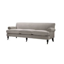 Alana Lawson - Three Cushion Tightback Sofa - Silver Gray