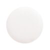 Tilly - Round Fur Upholstered / Burl Pouf Ottoman - White - Image 3