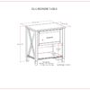 Ela - Bedside Table - Smoky Brown - Image 10