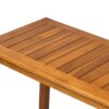 Workstation For Garden Balcony Garage, Acacia Console Potting Table - Light Brown - Image 13
