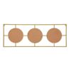3 Mirror Piece Wall Mirror InRectangular Frame, Home Wall Decor For Bedroom Living Room - Gold - Image 8