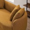 Dylan - Modern French Boucle Sofa - Dark Yellow - Image 5