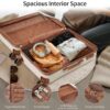 4 Piece Luggage Set Suitcase Set, Abs Hard Shell Lightweight Expandable Travel Luggage With 4 Packing Cubes, Tsa Lock, Spinner Wheels (16 / 20 / 24 / 28) - Cream - Image 3