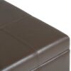Dover - Storage Ottoman Bench - Chocolate Brown - Image 7