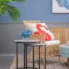 Round End Table, Stacking Side Tables With Sturdy Metal Frame For Small Space, Living Room, Office (Set of 2) - Black - Image 2