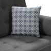 William - Modern Fabric Sleeper Sofa With 2 USB Charging Ports And 4 Accent Pillows - Gray - Image 7