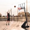 Portable Basketball Hoop Basketball System 8-10Ft Height Adjustable For Youth Adults LED Basketball Hoop Lights, Colorful Lights, Waterproof, Super Bright To Play At Night Outdoors, Good Gift For Kids - Black - Image 2