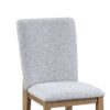 Delphine - Linen Fabric 19" Dining Chair (Set of 2) - Gray - Image 4