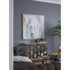 Modern Oil Painting, Square Framed Wall Art For Living Room Dining Room - Multicolor - Image 4