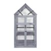 Mini Greenhouse Kit, Outdoor Small Green House, Wood, Plant Stand For Indoor Garden & Patio Balcony Apartments Porch Terrace Outsid Accessories, Uv-Resistant - Gray - Image 9