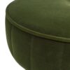 Riley - Round Footstool Ottoman - Olive Green - Image 5
