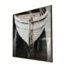 Large And Rectangular Wall Art With Frame, Wall Decor For Living Room - White / Blue - Image 5